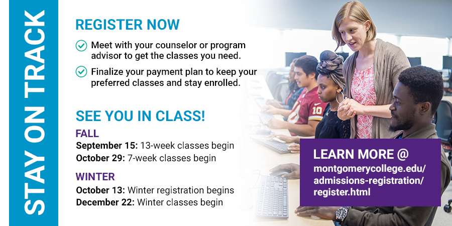 Register Now. SEE YOU IN CLASS! Fall. September 15: 13-week classes begin. October 29: 7-week classes begin. Winter. October 13: Winter registration begins. December 22: Winter classes begin. Learn More.